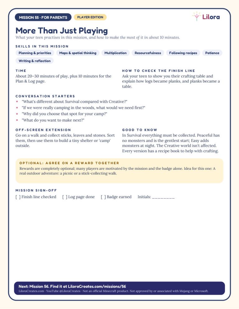 Sample page: Page for parents