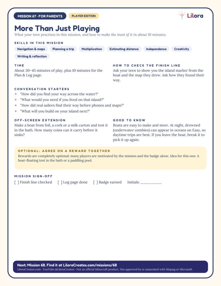 Sample page: Page for parents
