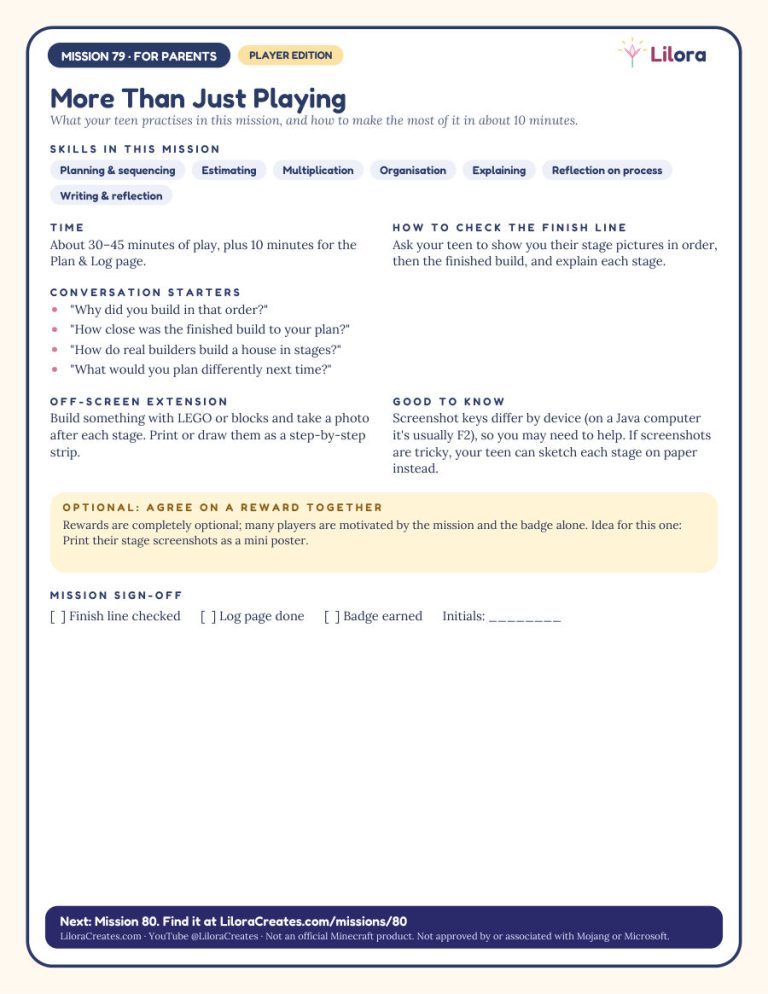 Sample page: Page for parents