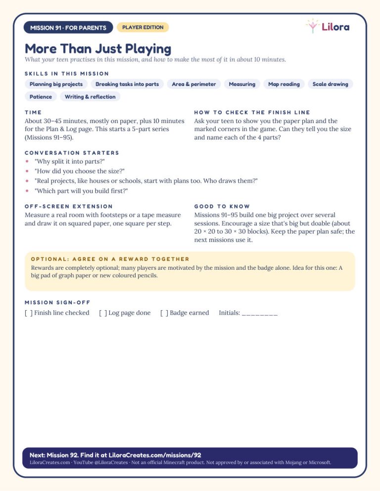 Sample page: Page for parents